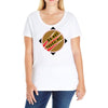 do not touch me Ladies Curvy T-Shirt