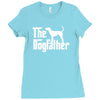 the dogfather bluetick coonhound white Ladies Fitted T-Shirt