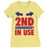 2nd amendment in use Ladies Fitted T-Shirt