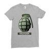 hand grenade military army Ladies Fitted T-Shirt