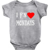 i f'n heart  mondays girls Baby Onesie