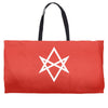 thelema sign Weekender Totes