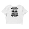 Super Cool Nana Of A Freaking Awesome Grandson Crop Top