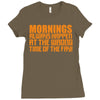 morning always happen at the wrong time of the day! Ladies Fitted T-Shirt