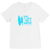 save a wave ride a surfer V-Neck Tee