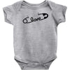 pin love Baby Onesie