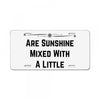 October Girls License Plate