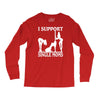 i support single moms Long Sleeve Shirts