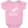 i do all my own stunts ski Baby Onesie