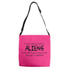 funny t shirt i was abducted by aliens &amp; all i got was this lousy t sh Adjustable Strap Totes