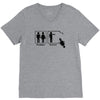 problem solved funny t shirt marriage wife beer V-Neck Tee