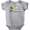 unicorn beach Baby Onesie
