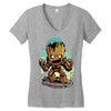 groot Women's V-Neck T-Shirt