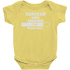 sarcasm now loading Baby Onesie