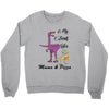 mama &amp; pizza dinasour Crewneck Sweatshirt