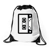 retro cassette Drawstring Bags