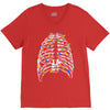 skeleton christmas tree V-Neck Tee