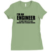 engineer funny t shirt engineers are never wrong t shirt shirt funny t Ladies Fitted T-Shirt