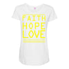 faith, hope and love Maternity Scoop Neck T-shirt