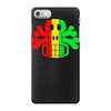 rasta skull and crossbones reggae dub club rave iPhone 7 Case