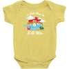 a turtle made it to the water Baby Bodysuit