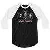 never forget casette diskette 3/4 Sleeve Shirt