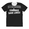 commas save lives t shirt All Over Women's T-shirt