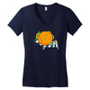 orange juice Women's V-Neck T-Shirt