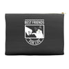 cat best friends for life Accessory Pouches
