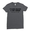 i've been creating a tiny human Ladies Fitted T-Shirt