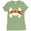 ninja pirate jolly roger Ladies Fitted T-Shirt