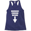 warning choking hazard printed Racerback Tank