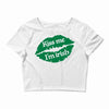 kiss me i am irish Crop Top