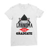 [granma name]proud grandma graduate 2018 Ladies Fitted T-Shirt