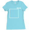 think outside the box Ladies Fitted T-Shirt