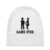 game over  funny pregnancy Baby Beanies