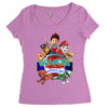 paw patrol birthday boy grandpa Women's Triblend Scoop T-shirt