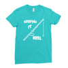 keeping it reel Ladies Fitted T-Shirt