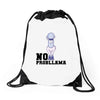 no probllama Drawstring Bags
