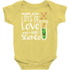 Made With Lots Of Love And a Little Science Baby Bodysuit