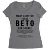 want a better texas black Women's Triblend Scoop T-shirt