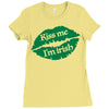 kiss me i am irish Ladies Fitted T-Shirt