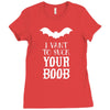 i vant to suck your boob Ladies Fitted T-Shirt
