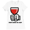 party a drink Ladies Fitted T-Shirt