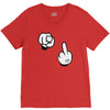 mickey fuck you rouge V-Neck Tee