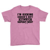 I Am Kicking Cancers Butt Whats Your Superpower? Youth Tee