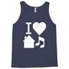 i love house music dj baseball Tank Top