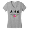 Bae Best Auntie Ever Friends Tv Show Parody Women's V-Neck T-Shirt