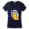 pop art marilyn monroe Women's V-Neck T-Shirt