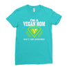vegan mom's are superheroes! Ladies Fitted T-Shirt